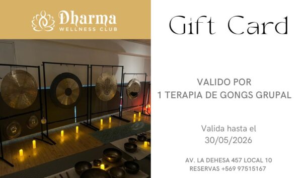 Giftcard Baño de Gong